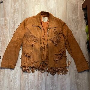 Vintage 70's suede fribge jacket